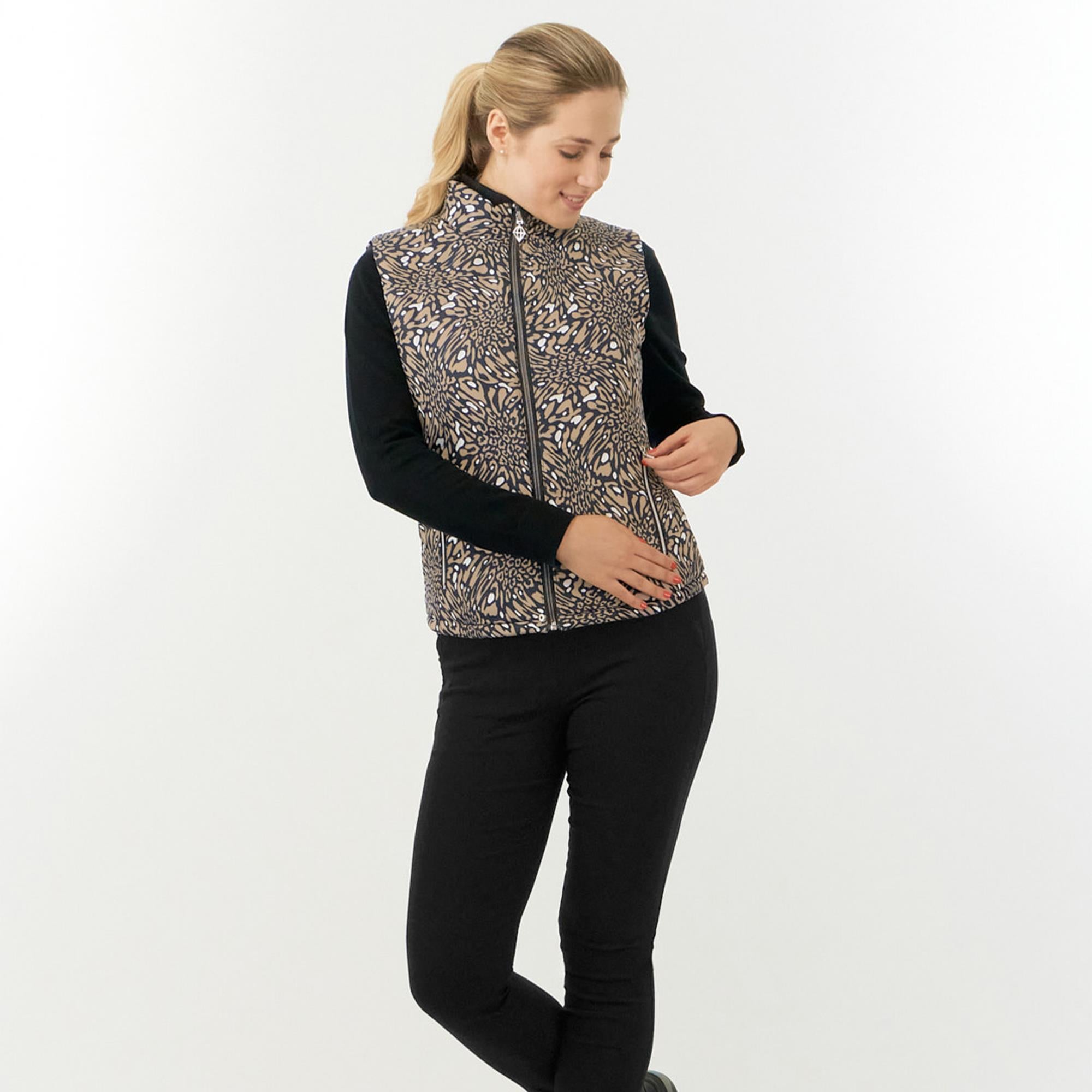 Pure Golf Eve Reversible Ladies Golf Gilet Wild Truffle